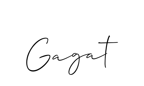 Gagat stylish signature style. Best Handwritten Sign (Allison_Script) for my name. Handwritten Signature Collection Ideas for my name Gagat. Gagat signature style 2 images and pictures png