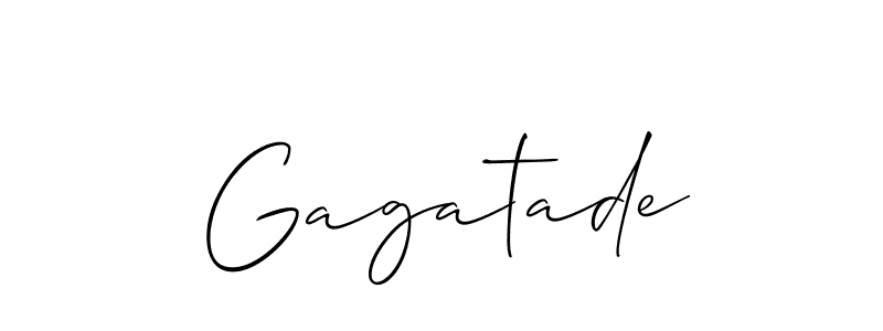 How to make Gagatade name signature. Use Allison_Script style for creating short signs online. This is the latest handwritten sign. Gagatade signature style 2 images and pictures png