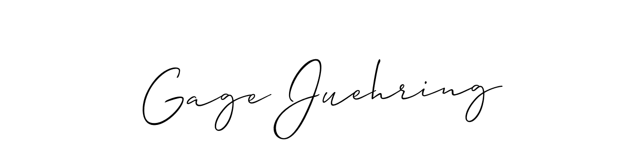 Best and Professional Signature Style for Gage Juehring. Allison_Script Best Signature Style Collection. Gage Juehring signature style 2 images and pictures png