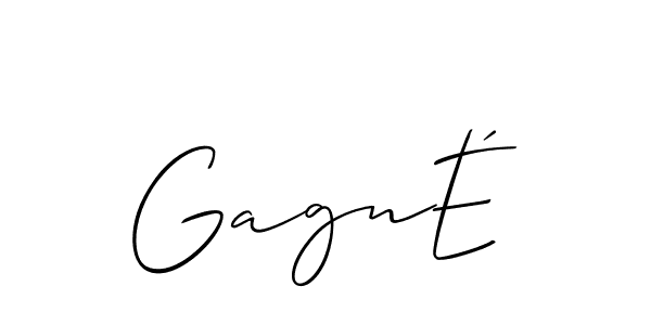 Best and Professional Signature Style for GagnÉ. Allison_Script Best Signature Style Collection. GagnÉ signature style 2 images and pictures png