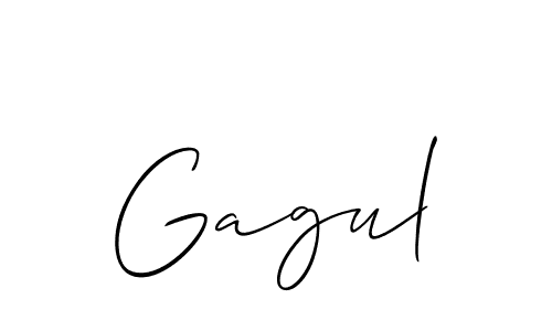 You should practise on your own different ways (Allison_Script) to write your name (Gagul) in signature. don't let someone else do it for you. Gagul signature style 2 images and pictures png