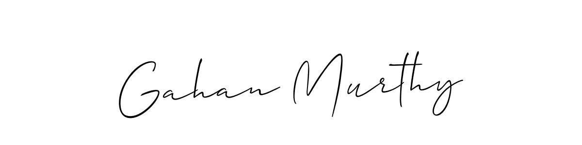 Use a signature maker to create a handwritten signature online. With this signature software, you can design (Allison_Script) your own signature for name Gahan Murthy. Gahan Murthy signature style 2 images and pictures png