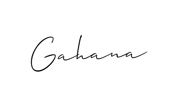 How to make Gahana name signature. Use Allison_Script style for creating short signs online. This is the latest handwritten sign. Gahana signature style 2 images and pictures png