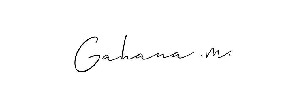 You can use this online signature creator to create a handwritten signature for the name Gahana .m.. This is the best online autograph maker. Gahana .m. signature style 2 images and pictures png