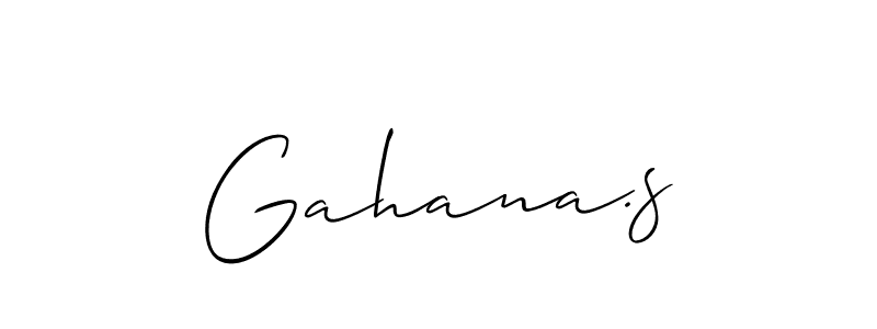 Similarly Allison_Script is the best handwritten signature design. Signature creator online .You can use it as an online autograph creator for name Gahana.s. Gahana.s signature style 2 images and pictures png