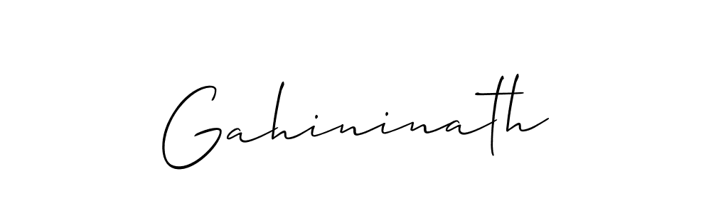 Create a beautiful signature design for name Gahininath. With this signature (Allison_Script) fonts, you can make a handwritten signature for free. Gahininath signature style 2 images and pictures png