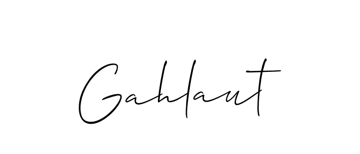 How to make Gahlaut name signature. Use Allison_Script style for creating short signs online. This is the latest handwritten sign. Gahlaut signature style 2 images and pictures png