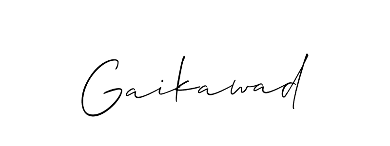 if you are searching for the best signature style for your name Gaikawad. so please give up your signature search. here we have designed multiple signature styles  using Allison_Script. Gaikawad signature style 2 images and pictures png