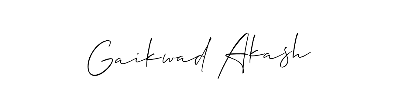 How to make Gaikwad Akash signature? Allison_Script is a professional autograph style. Create handwritten signature for Gaikwad Akash name. Gaikwad Akash signature style 2 images and pictures png