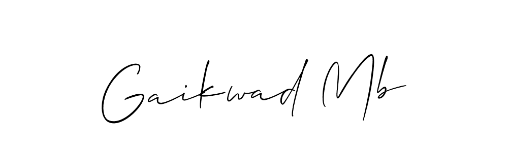 Design your own signature with our free online signature maker. With this signature software, you can create a handwritten (Allison_Script) signature for name Gaikwad Mb. Gaikwad Mb signature style 2 images and pictures png