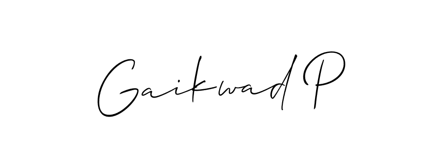 You should practise on your own different ways (Allison_Script) to write your name (Gaikwad P) in signature. don't let someone else do it for you. Gaikwad P signature style 2 images and pictures png