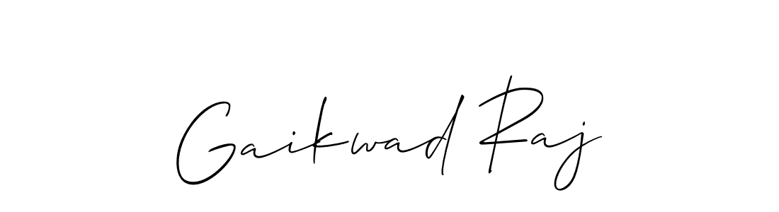 Make a beautiful signature design for name Gaikwad Raj. With this signature (Allison_Script) style, you can create a handwritten signature for free. Gaikwad Raj signature style 2 images and pictures png