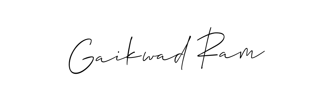 Create a beautiful signature design for name Gaikwad Ram. With this signature (Allison_Script) fonts, you can make a handwritten signature for free. Gaikwad Ram signature style 2 images and pictures png