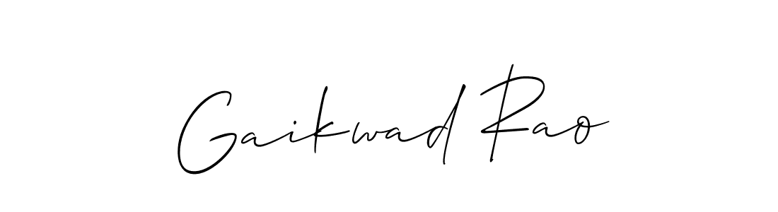 Design your own signature with our free online signature maker. With this signature software, you can create a handwritten (Allison_Script) signature for name Gaikwad Rao. Gaikwad Rao signature style 2 images and pictures png