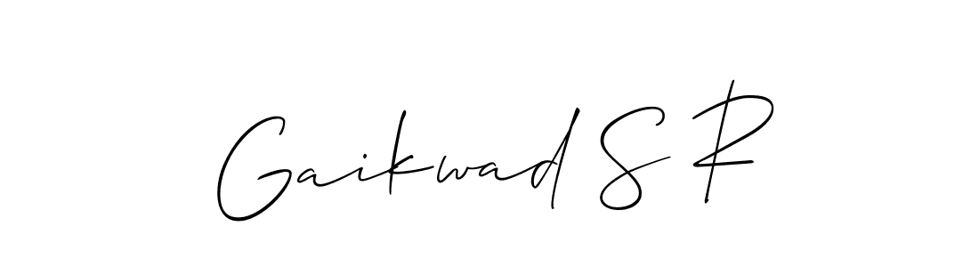 How to make Gaikwad S R signature? Allison_Script is a professional autograph style. Create handwritten signature for Gaikwad S R name. Gaikwad S R signature style 2 images and pictures png