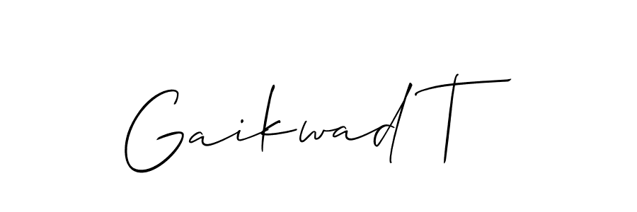 You can use this online signature creator to create a handwritten signature for the name Gaikwad T. This is the best online autograph maker. Gaikwad T signature style 2 images and pictures png