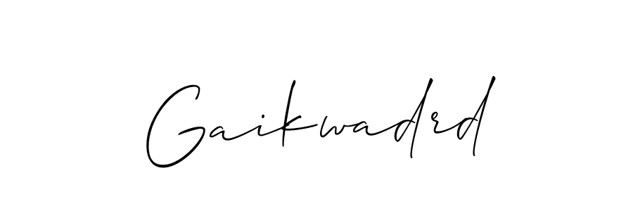 How to make Gaikwadrd name signature. Use Allison_Script style for creating short signs online. This is the latest handwritten sign. Gaikwadrd signature style 2 images and pictures png