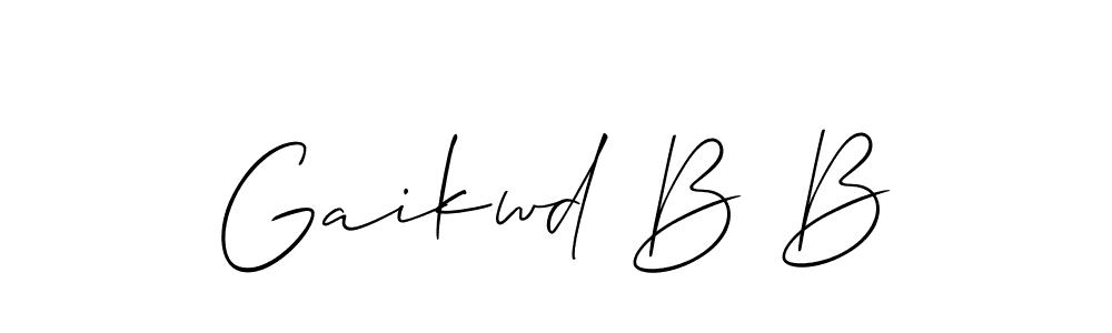 You can use this online signature creator to create a handwritten signature for the name Gaikwd B B. This is the best online autograph maker. Gaikwd B B signature style 2 images and pictures png