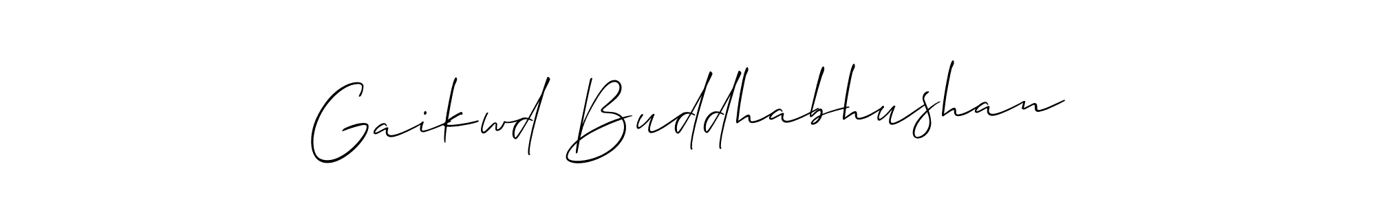 How to make Gaikwd Buddhabhushan signature? Allison_Script is a professional autograph style. Create handwritten signature for Gaikwd Buddhabhushan name. Gaikwd Buddhabhushan signature style 2 images and pictures png
