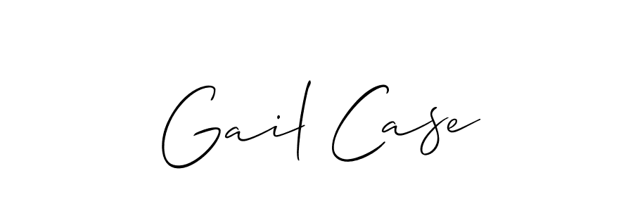 It looks lik you need a new signature style for name Gail Case. Design unique handwritten (Allison_Script) signature with our free signature maker in just a few clicks. Gail Case signature style 2 images and pictures png