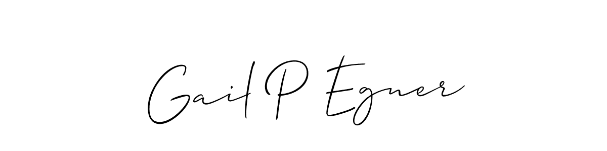 Check out images of Autograph of Gail P Egner name. Actor Gail P Egner Signature Style. Allison_Script is a professional sign style online. Gail P Egner signature style 2 images and pictures png