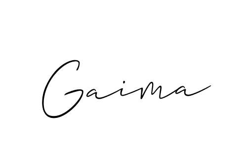 How to make Gaima name signature. Use Allison_Script style for creating short signs online. This is the latest handwritten sign. Gaima signature style 2 images and pictures png