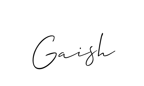 Also You can easily find your signature by using the search form. We will create Gaish name handwritten signature images for you free of cost using Allison_Script sign style. Gaish signature style 2 images and pictures png