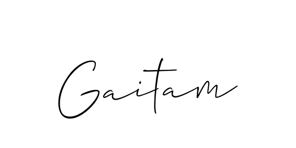 Gaitam stylish signature style. Best Handwritten Sign (Allison_Script) for my name. Handwritten Signature Collection Ideas for my name Gaitam. Gaitam signature style 2 images and pictures png