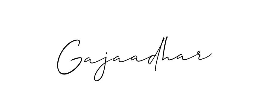 Also we have Gajaadhar name is the best signature style. Create professional handwritten signature collection using Allison_Script autograph style. Gajaadhar signature style 2 images and pictures png