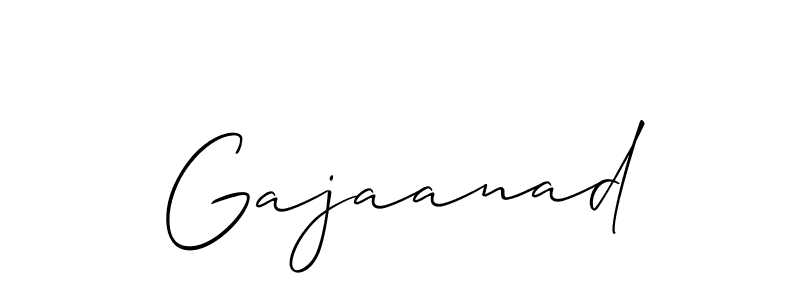 Gajaanad stylish signature style. Best Handwritten Sign (Allison_Script) for my name. Handwritten Signature Collection Ideas for my name Gajaanad. Gajaanad signature style 2 images and pictures png