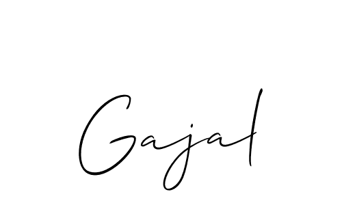 It looks lik you need a new signature style for name Gajal. Design unique handwritten (Allison_Script) signature with our free signature maker in just a few clicks. Gajal signature style 2 images and pictures png