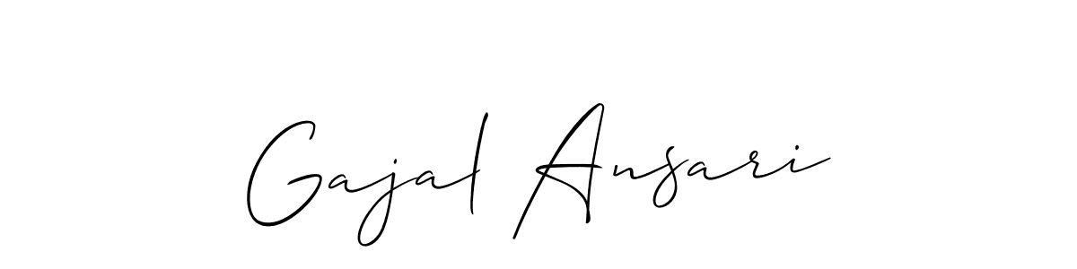 Make a short Gajal Ansari signature style. Manage your documents anywhere anytime using Allison_Script. Create and add eSignatures, submit forms, share and send files easily. Gajal Ansari signature style 2 images and pictures png