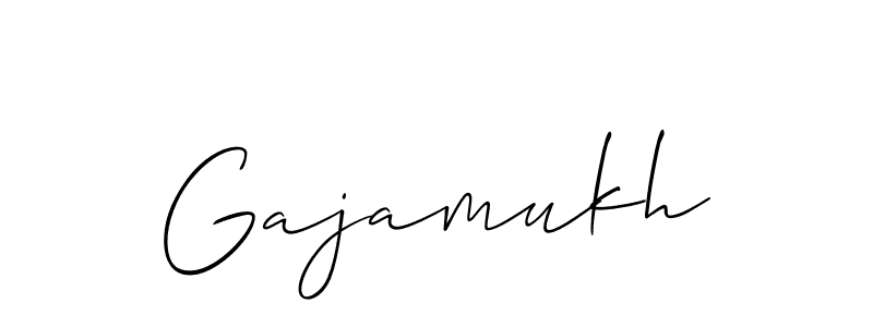 Design your own signature with our free online signature maker. With this signature software, you can create a handwritten (Allison_Script) signature for name Gajamukh. Gajamukh signature style 2 images and pictures png