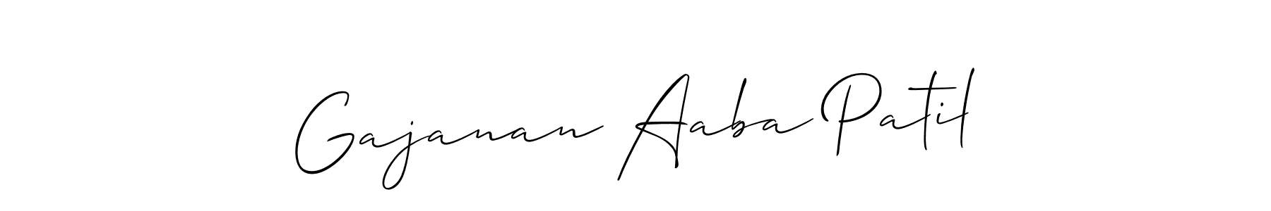 Make a short Gajanan Aaba Patil signature style. Manage your documents anywhere anytime using Allison_Script. Create and add eSignatures, submit forms, share and send files easily. Gajanan Aaba Patil signature style 2 images and pictures png