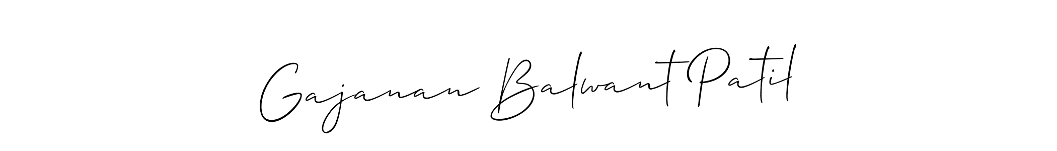 Also we have Gajanan Balwant Patil name is the best signature style. Create professional handwritten signature collection using Allison_Script autograph style. Gajanan Balwant Patil signature style 2 images and pictures png