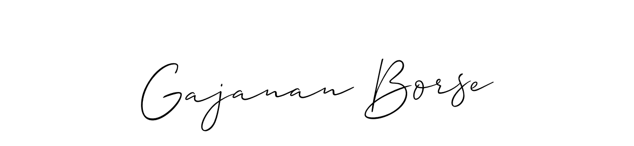 Also You can easily find your signature by using the search form. We will create Gajanan Borse name handwritten signature images for you free of cost using Allison_Script sign style. Gajanan Borse signature style 2 images and pictures png