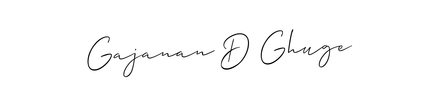 Similarly Allison_Script is the best handwritten signature design. Signature creator online .You can use it as an online autograph creator for name Gajanan D Ghuge. Gajanan D Ghuge signature style 2 images and pictures png