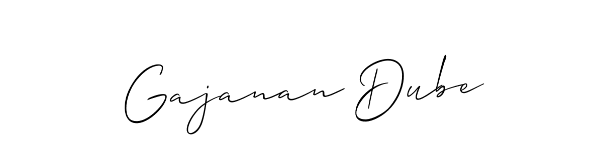 Best and Professional Signature Style for Gajanan Dube. Allison_Script Best Signature Style Collection. Gajanan Dube signature style 2 images and pictures png