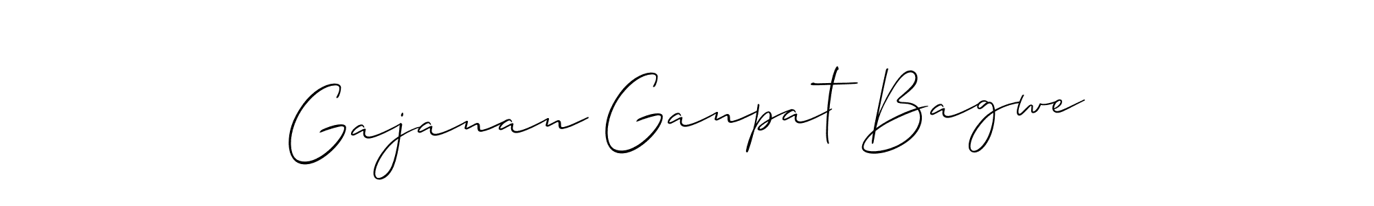 How to make Gajanan Ganpat Bagwe signature? Allison_Script is a professional autograph style. Create handwritten signature for Gajanan Ganpat Bagwe name. Gajanan Ganpat Bagwe signature style 2 images and pictures png