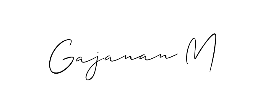 Best and Professional Signature Style for Gajanan M. Allison_Script Best Signature Style Collection. Gajanan M signature style 2 images and pictures png