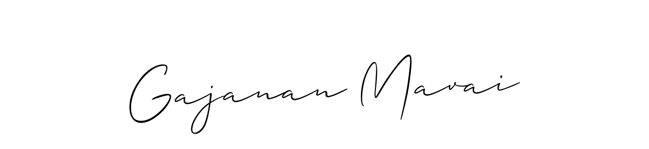 It looks lik you need a new signature style for name Gajanan Mavai. Design unique handwritten (Allison_Script) signature with our free signature maker in just a few clicks. Gajanan Mavai signature style 2 images and pictures png