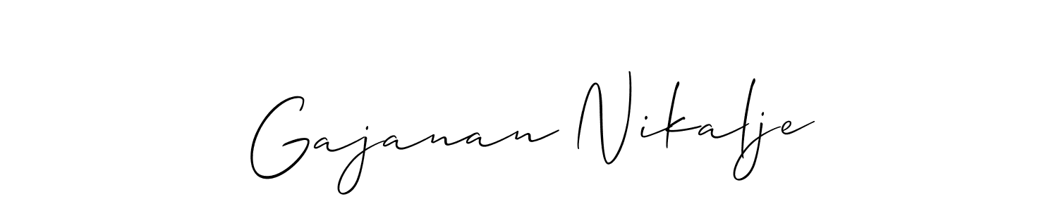 Once you've used our free online signature maker to create your best signature Allison_Script style, it's time to enjoy all of the benefits that Gajanan Nikalje name signing documents. Gajanan Nikalje signature style 2 images and pictures png