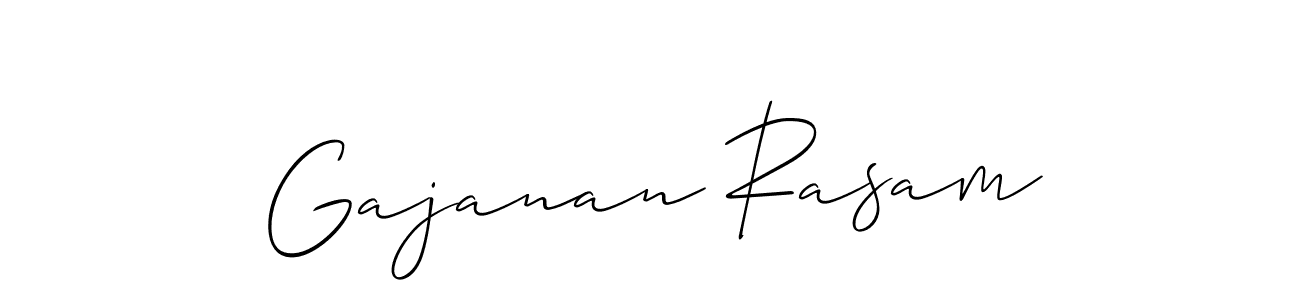 You should practise on your own different ways (Allison_Script) to write your name (Gajanan Rasam) in signature. don't let someone else do it for you. Gajanan Rasam signature style 2 images and pictures png