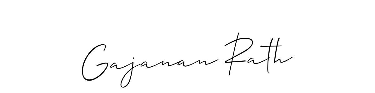 Allison_Script is a professional signature style that is perfect for those who want to add a touch of class to their signature. It is also a great choice for those who want to make their signature more unique. Get Gajanan Rath name to fancy signature for free. Gajanan Rath signature style 2 images and pictures png