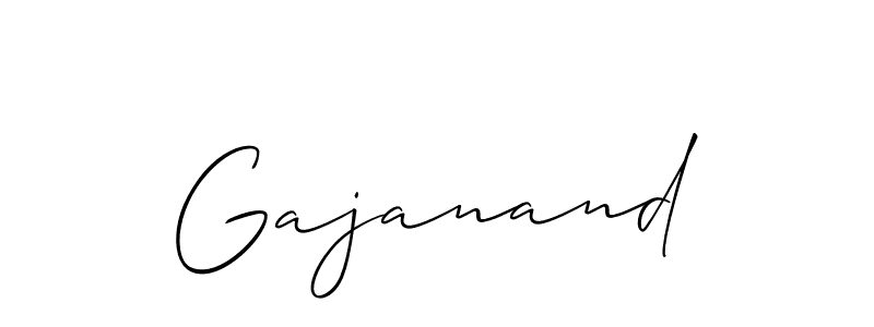 How to make Gajanand name signature. Use Allison_Script style for creating short signs online. This is the latest handwritten sign. Gajanand signature style 2 images and pictures png