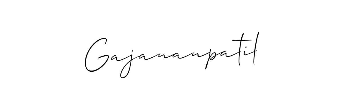 How to Draw Gajananpatil signature style? Allison_Script is a latest design signature styles for name Gajananpatil. Gajananpatil signature style 2 images and pictures png