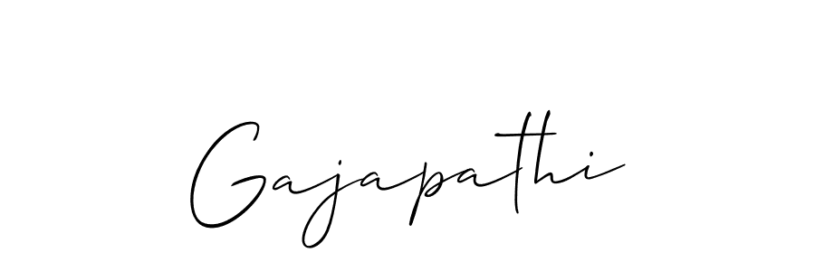 How to make Gajapathi signature? Allison_Script is a professional autograph style. Create handwritten signature for Gajapathi name. Gajapathi signature style 2 images and pictures png