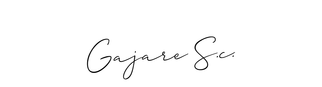 You should practise on your own different ways (Allison_Script) to write your name (Gajare S.c.) in signature. don't let someone else do it for you. Gajare S.c. signature style 2 images and pictures png