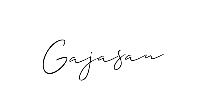 It looks lik you need a new signature style for name Gajasan. Design unique handwritten (Allison_Script) signature with our free signature maker in just a few clicks. Gajasan signature style 2 images and pictures png