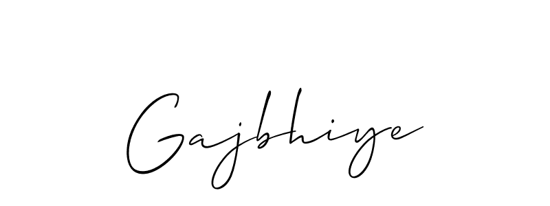 Use a signature maker to create a handwritten signature online. With this signature software, you can design (Allison_Script) your own signature for name Gajbhiye. Gajbhiye signature style 2 images and pictures png